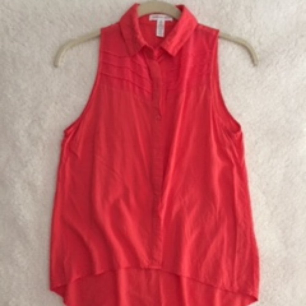 Sleeveless summer top, size S, 100% Rayon